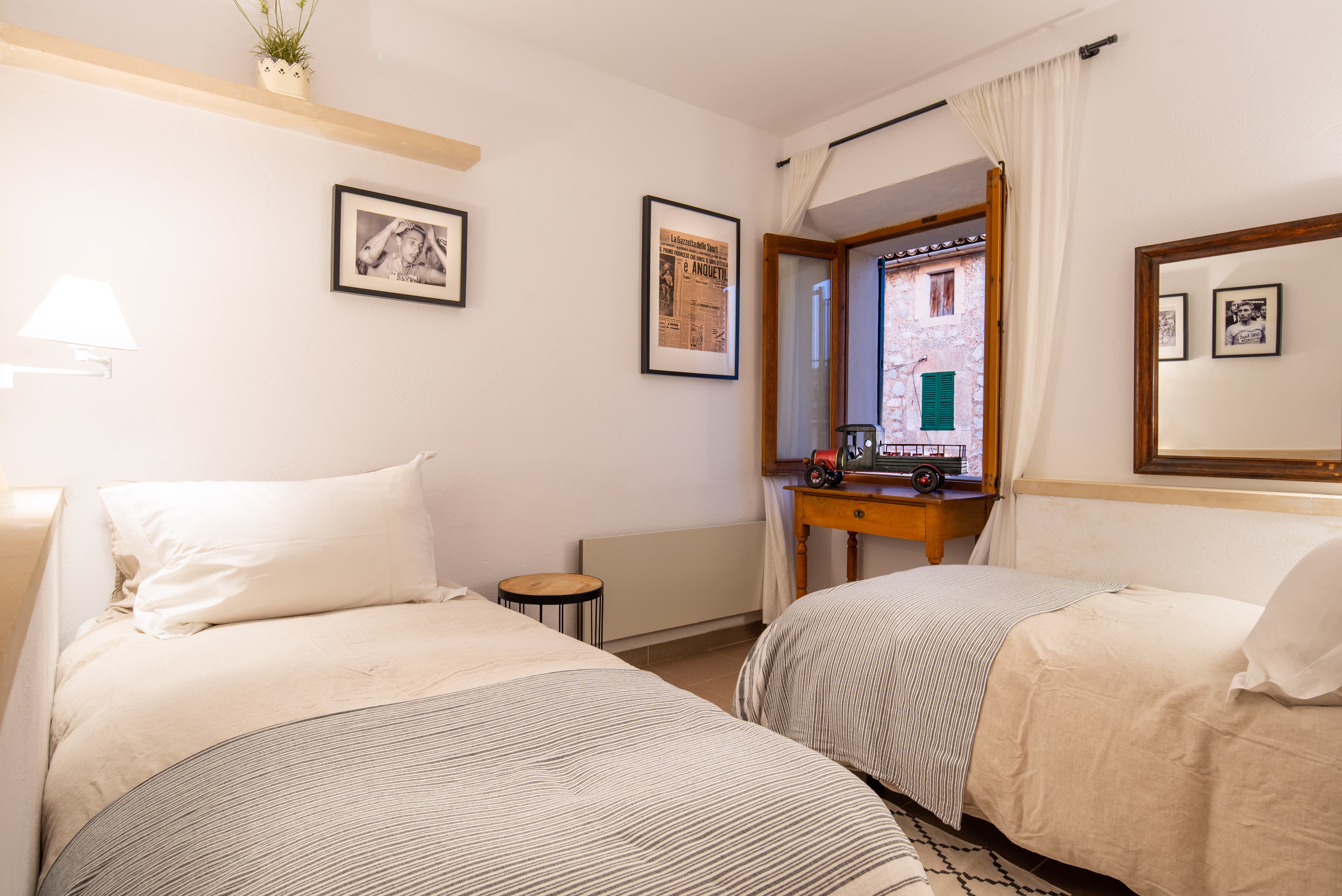 The Anquetil bedroom at Casa de Ciclista